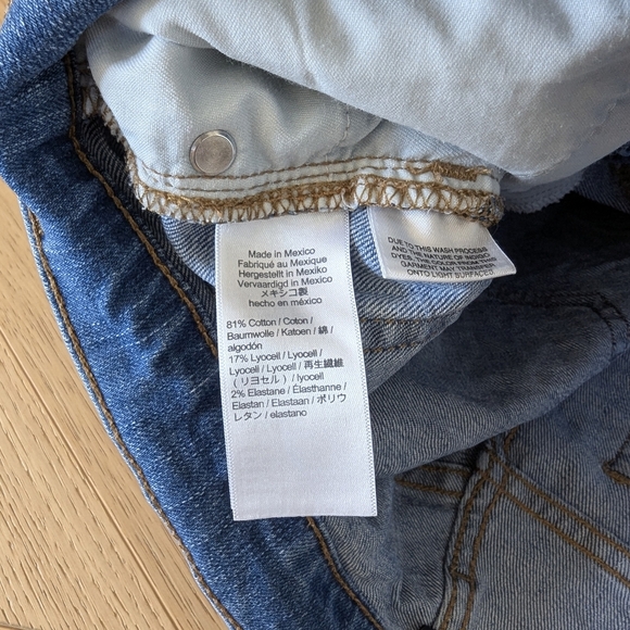 J. Crew High Rise Short Denim Button Fly Distressed Raw Hem 4" Inseam - Picture 9 of 12